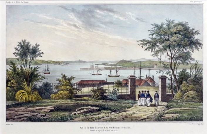Sydney view from the Rocks, c. 1830s.