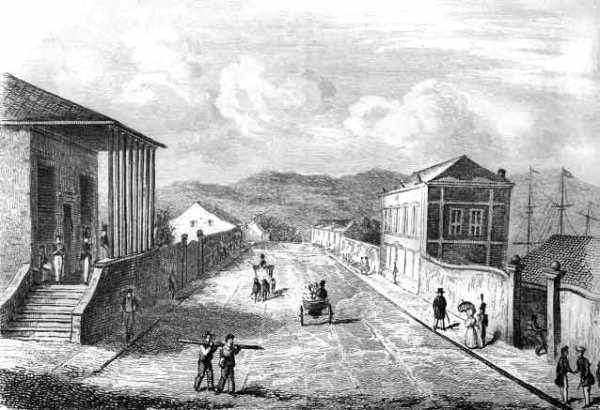 George Street, Sydney, Australia, c. 1834.