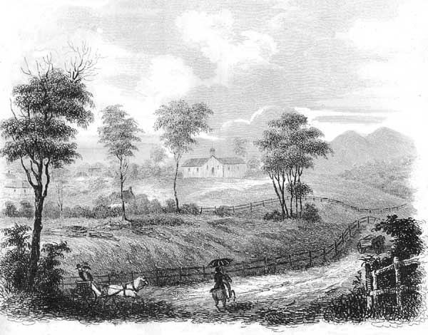 The road to New Norfolk in Tasmania, c. 1834.